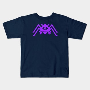 Diamond Spider Crab Purple Kids T-Shirt